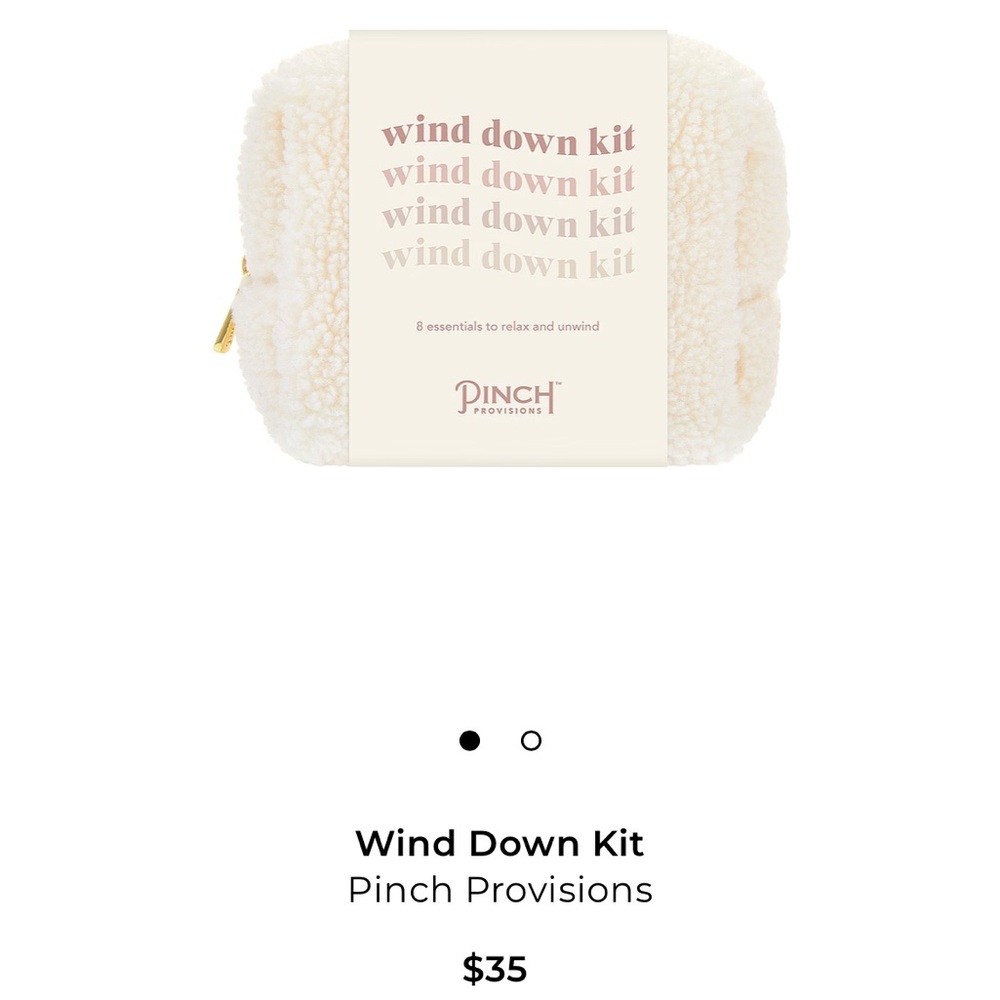Pinch Provisions Wind Down Kit Sleep Set with Eye Mask and Pouch - Picture 2 of 6